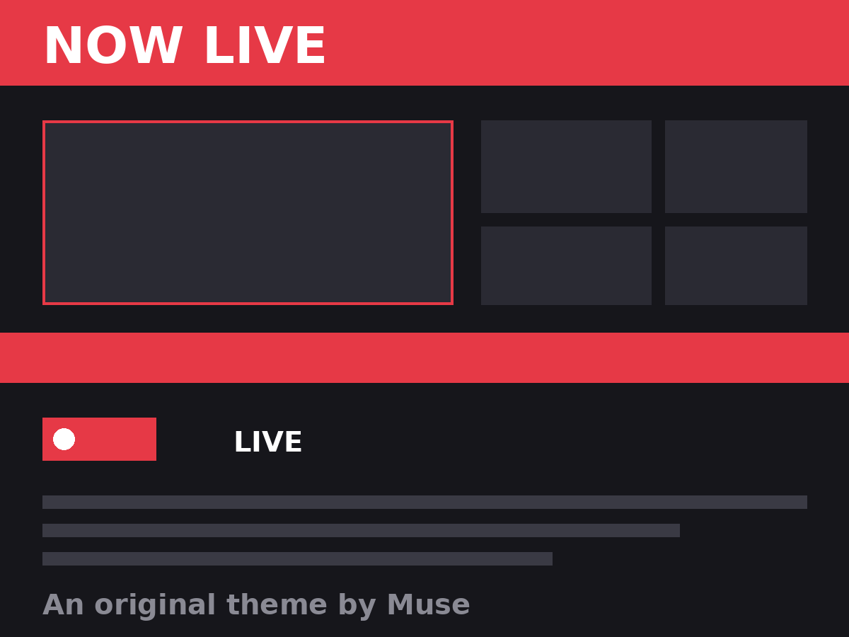 Now Live theme screenshot